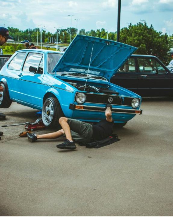 Mechanic working